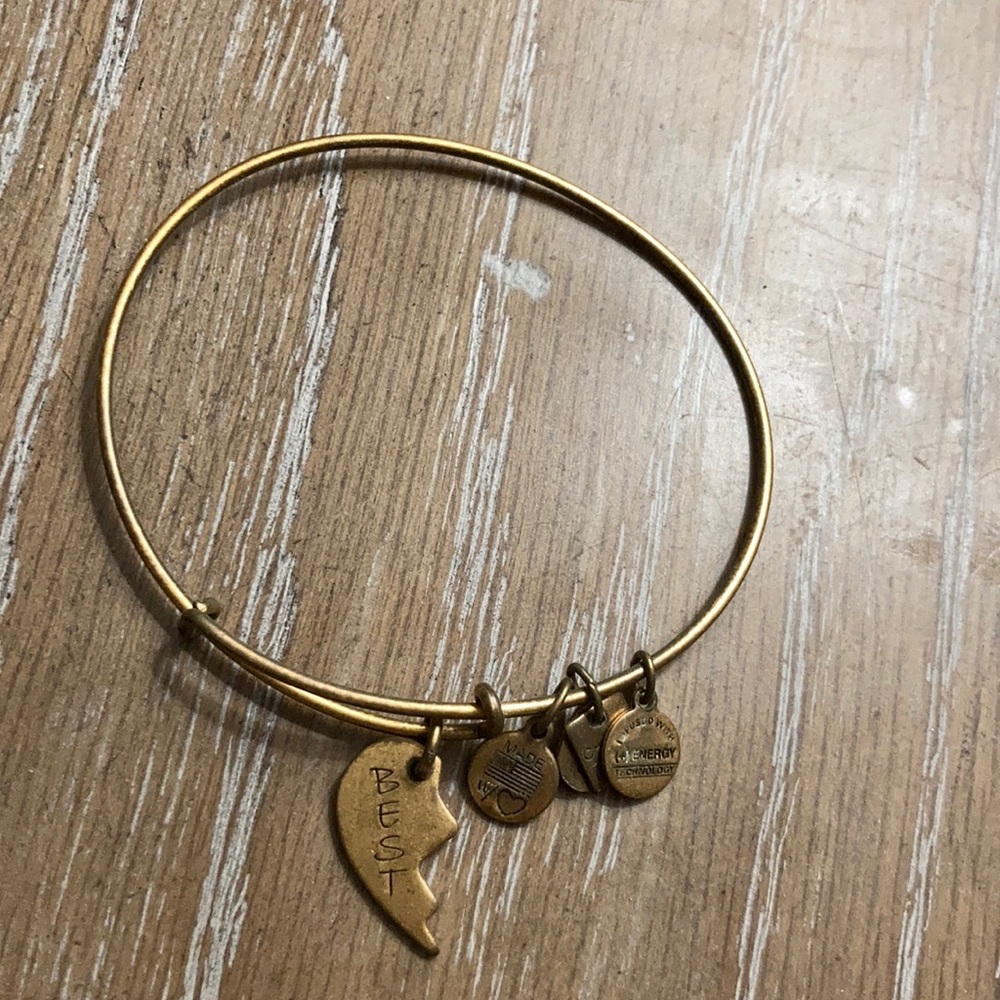 Alex and ani gold “best” friendship bracelet
